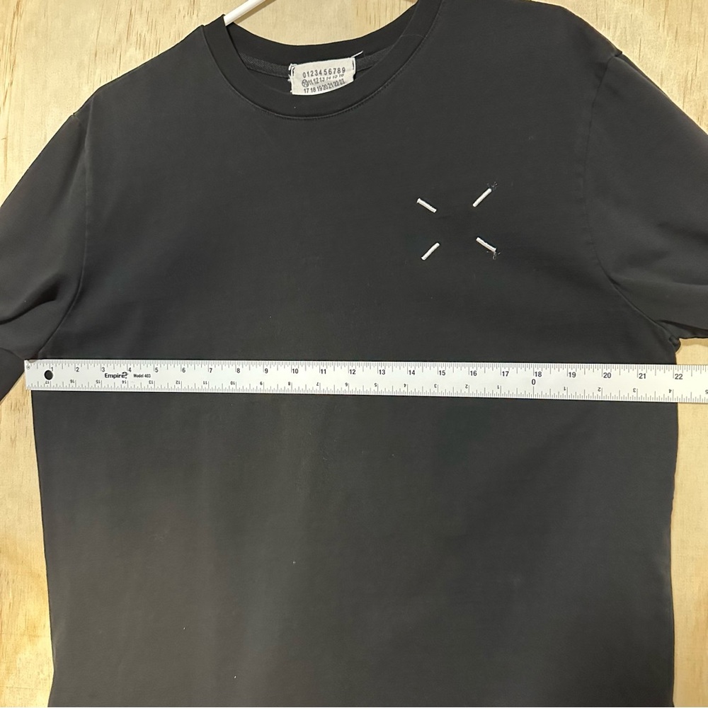 Maison Margiela Cotton Crew Neck T-shirt Double Sleeve Italy MM6 Designer MED 10 - Picture 6 of 9
